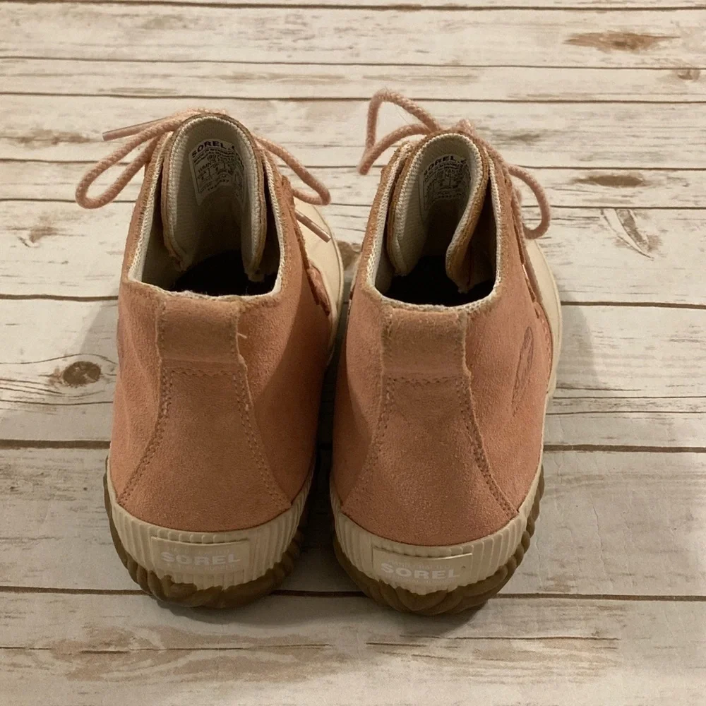 Sorel Women’s Boots Pink & Cream Out N About Waterproof Lace Up Size 8